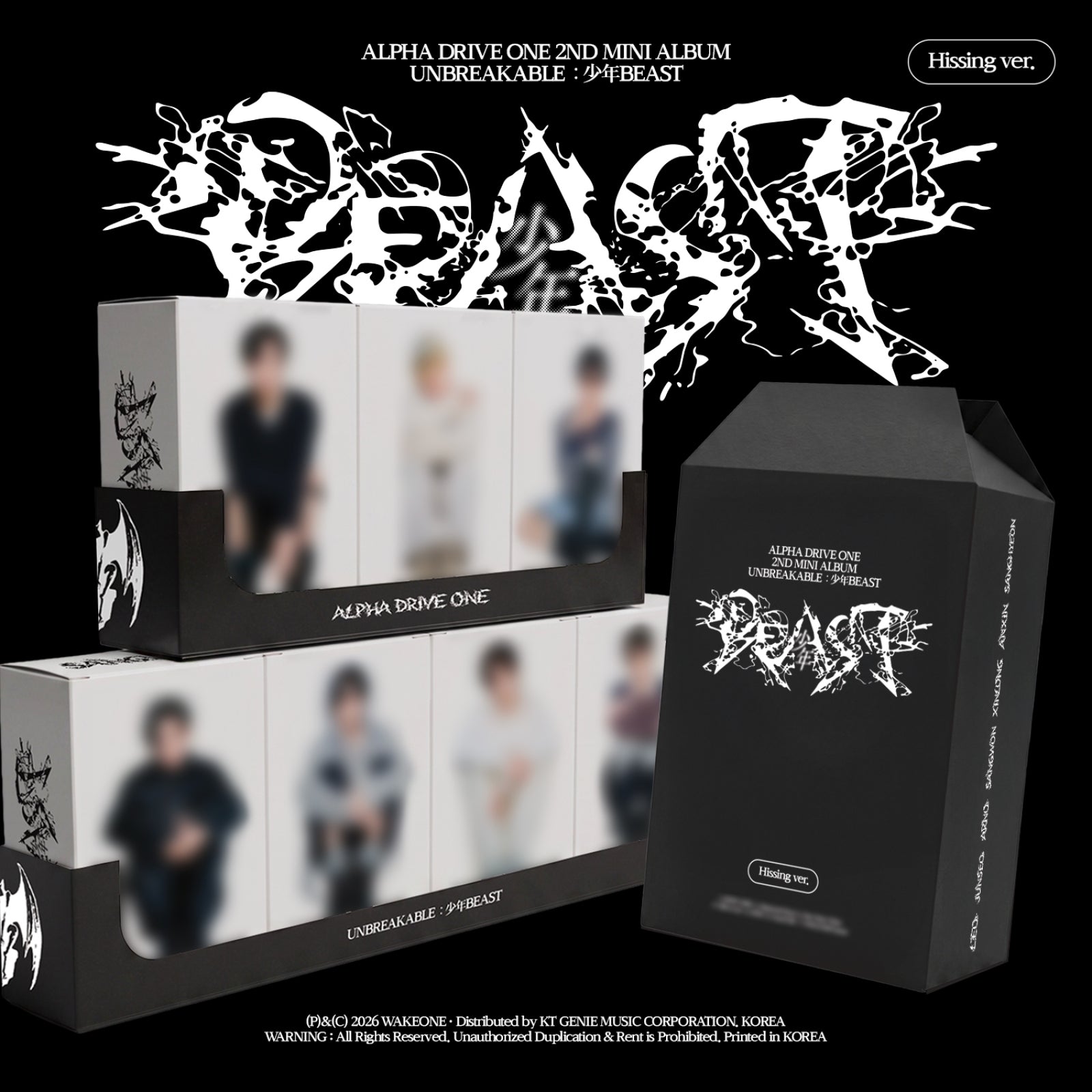 ALPHA DRIVE ONE 2ND MINI ALBUM UNBREAKABLE : 少年 BEAST (HISSING