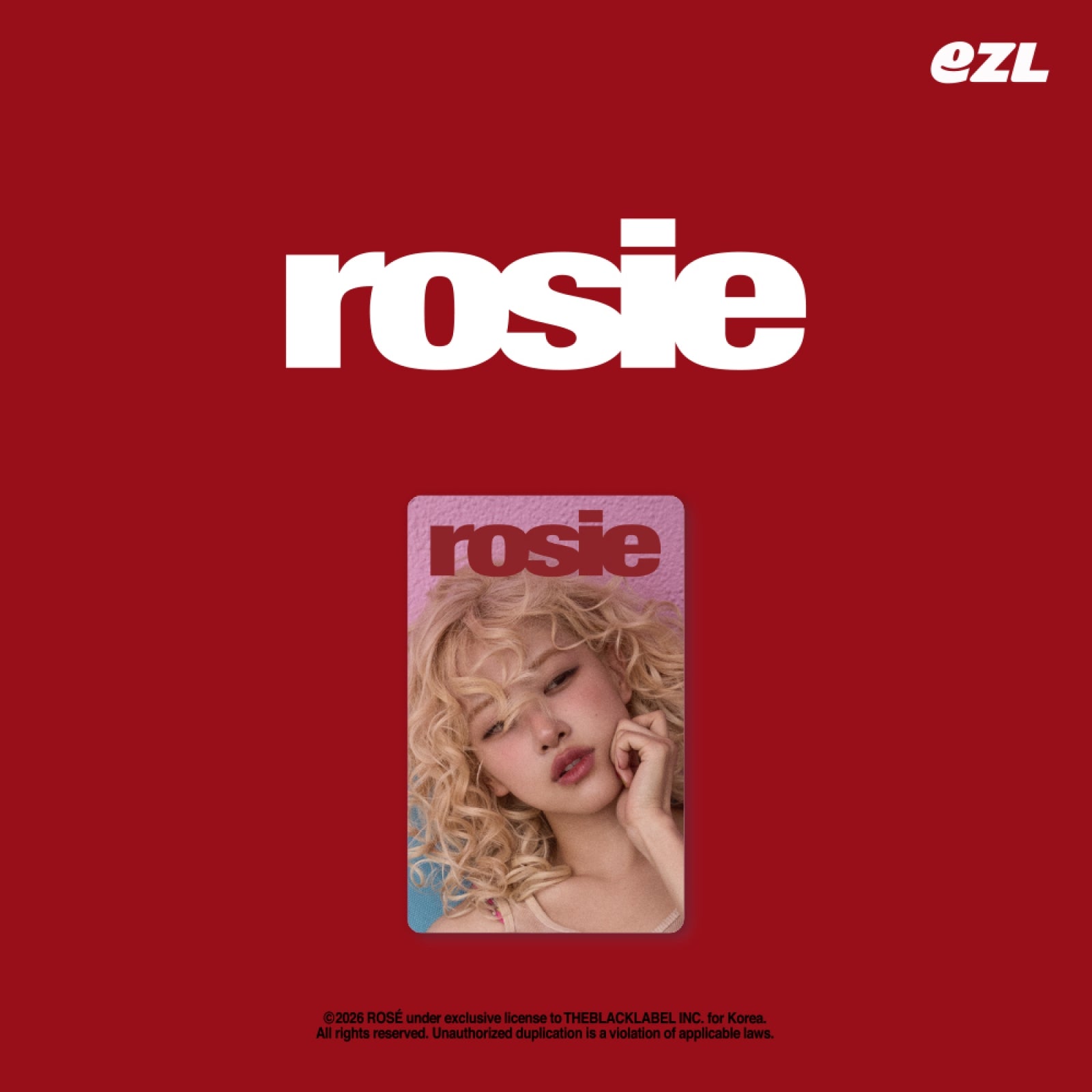 BLACKPINK ROSÉ rosie OFFICIAL MD [EZL] [PRE] – KPOP USA