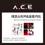 A.C.E UNDERCOVER DECO STICKER & PHOTO CARD SET OFFICIAL MERCH