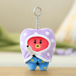 BT21 OFFICIAL CAMPFIRE BLANKET PLUSH KEYRING (SMALL) - TATA