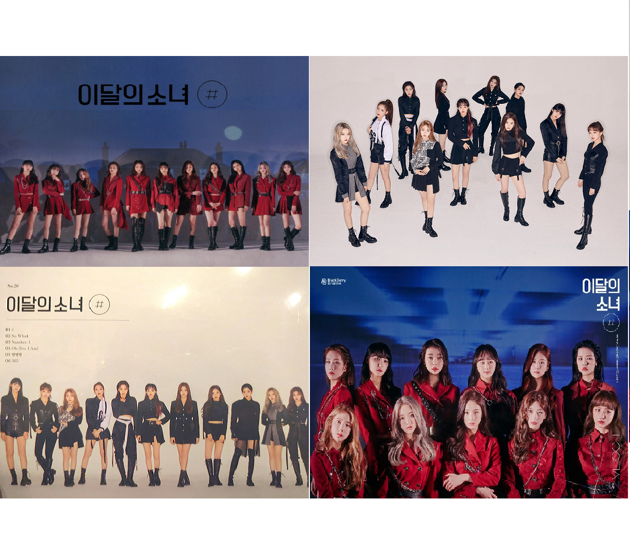 LOONA # 2ND MINI ALBUM OFFICIAL POSTERS (4 POSTER SET) – KPOP USA