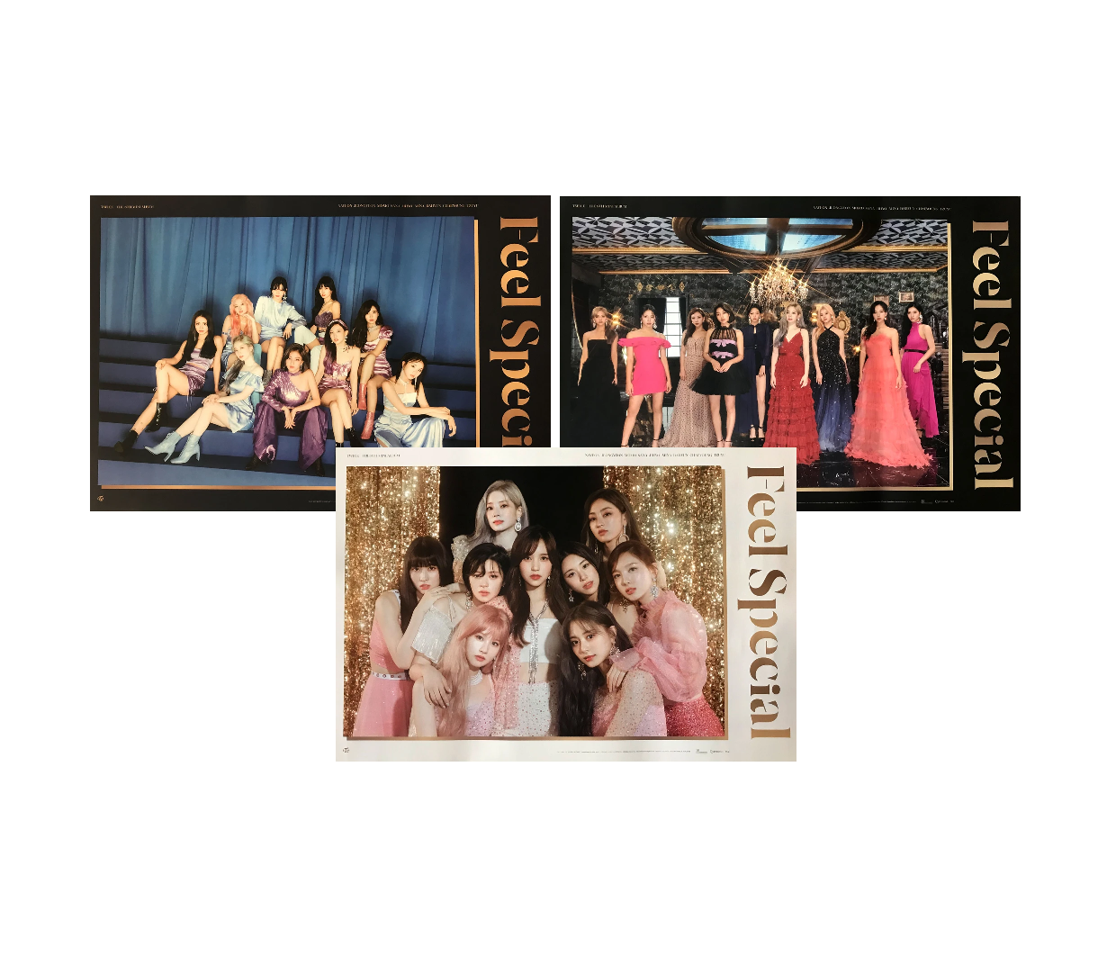 TWICE グッズ ジヒョ チェヨン トレカ feelspecial ポスター TWICE FEEL SPECIAL 8TH MINI ALBUM OFFICIAL POSTERS (3 POSTER SET