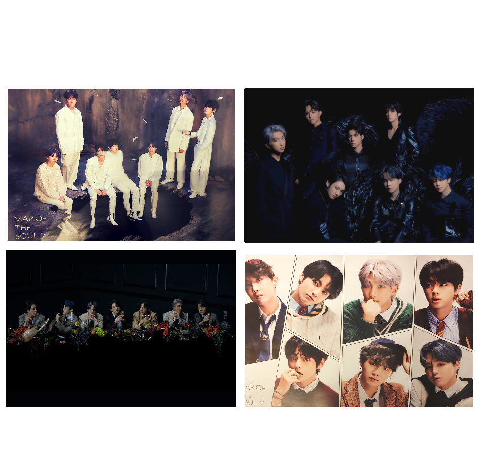BTS MAP OF THE SOUL 7 OFFICIAL POSTERS (4 POSTER SET) – KPOP USA