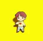 BTS POP UP HOUSE OF BTS OFFICIAL CHARACTER METAL BADGE