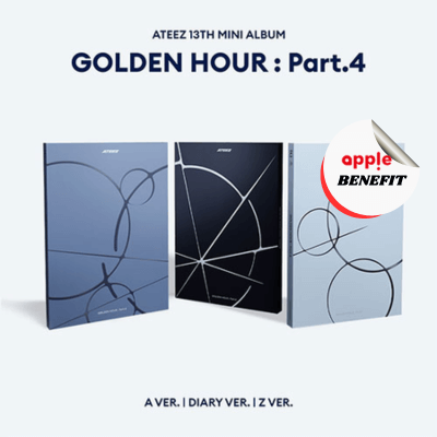 ATEEZ GOLDEN HOUR : PART. 4 - 3 ALBUMS SET | KPOP USA APPLE OFFICIAL P
