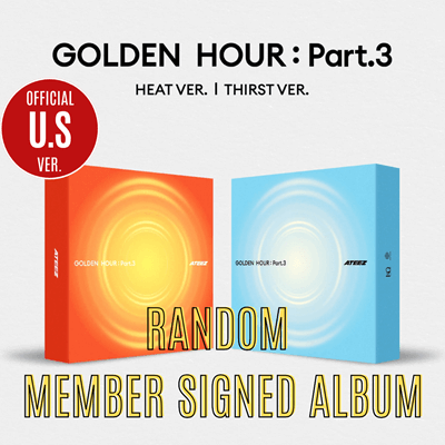 ATEEZ 12TH MINI ALBUM GOLDEN HOUR : PART. 3 (U.S VER) [RANDOM