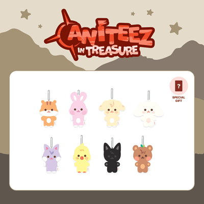 ATEEZ x ANITEEZ IN TREASURE OFFICIAL MD [FLAT-FUR PLUSH