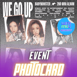 BABYMONSTER 2ND MINI ALBUM WE GO UP (PATTERN VER.) | KPOP USA WITHMUU OFFICIAL POLAROID PHOTOCARD (RANDOM 1 OUT OF 6)