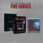 BE'O 1ST MINI ALBUM FIVE SENSES ALBUM AND JEWEL CASE VER | 2 ALBUMS SET