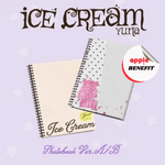 ITZY YUNA 1ST MINI ALBUM ICE CREAM (PHOTOBOOK VER.) - 2 ALBUMS SET | KPOP USA APPLE OFFICIAL PHOTOCARD (RANDOM 1 OUT OF 2) + ADDED PHOTO MAGNET