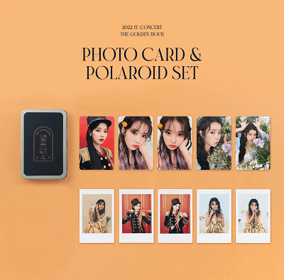 IU OFFICIAL CONCERT MERCHANDISE 2022 THE GOLDEN HOUR PHOTOCARD