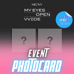 MEOVV 1ST EP ALBUM MY EYES OPEN VVIDE (PHOTOBOOK VER.) | KPOP USA WITHMUU OFFICIAL PHOTOCARD (RANDOM 1 OUT OF 5)