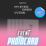 MEOVV 1ST EP ALBUM MY EYES OPEN VVIDE (MEOVV VER.) | KPOP USA WITHMUU OFFICIAL PHOTOCARD (RANDOM 1 OUT OF 5)