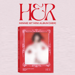 GIDLE MINNIE 1ST MINI ALBUM HER | KPOP USA APPLE OFFICIAL PHOTOCARD (RANDOM 1 OUT OF 3)