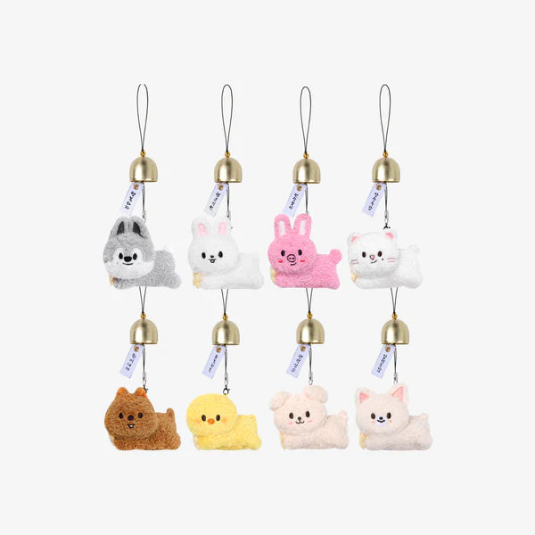 STRAY KIDS RUN IT OFFICIAL MD SKZOO [PLUSH DOOR BELL KEYRING] [PRE