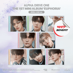 ALPHA DRIVE ONE THE 1ST MINI ALBUM EUPHORIA (JEWEL CASE VER.) - 8 ALBUMS SET | KPOP USA APPLE OFFICIAL PHOTOCARD (RANDOM 1 OUT OF 8)