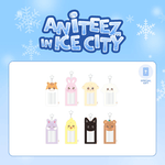 ATEEZ ANITEEZ IN ICE CITY OFFICIAL MD PHOTOCARD HOLDER KEYRING + OFFICIAL CHARACTER PHOTOCARD INCLUDED