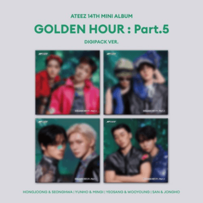 ATEEZ GH5 DIGIPACK UNIT 4枚set ATEEZ 14TH MINI ALBUM GOLDEN HOUR : PART.5 DIGIPACK VER. (UNIT VER