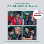 ATEEZ 14TH MINI ALBUM GOLDEN HOUR : PART.5 DIGIPACK VER. (UNIT VER.) | KPOP USA APPLE OFFICIAL PHOTOCARD (RANDOM 1 OUT OF 4)