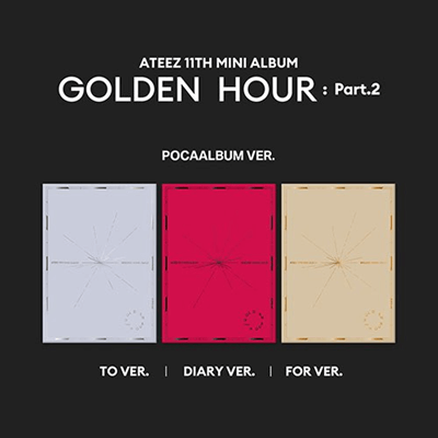 ATEEZ 11TH MINI ALBUM GOLDEN HOUR PART.2 (POCAALBUM VER.) – KPOP USA