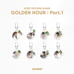 ATEEZ GOLDEN HOUR : PART.1 OFFICIAL MD RANDOM ACRYLIC KEYRING