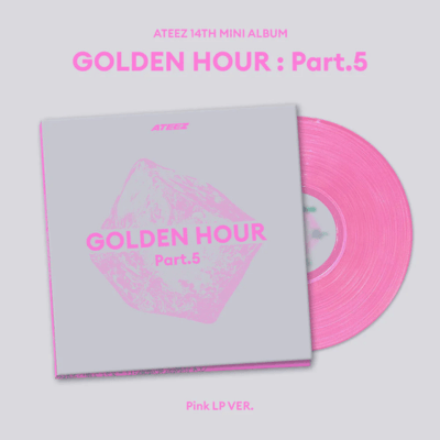 ATEEZ 14TH MINI ALBUM GOLDEN HOUR: PART 5 (PINK LP VER.) – KPOP USA