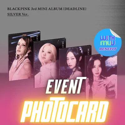 【4種セット】BLACKPINK 3rd MINI ALBUM BLACKPINK 3RD MINI ALBUM DEADLINE (SILVER VER.) - 4 ALBUMS SET