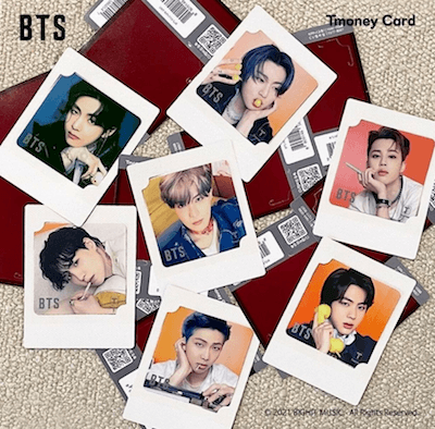BTS T-moneyカード 7枚セット BTS TMONEY CARD | 7 MEMBER SET – KPOP USA