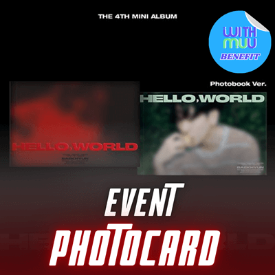 EXO BAEKHYUN 4TH MINI ALBUM HELLO, WORLD (PHOTOBOOK VER.) | KPOP USA W