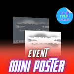LE SSERAFIM 5TH MINI ALBUM HOT (WEVERSE ALBUMS VER.) - 2 ALBUMS SET | KPOP USA WITHMUU OFFICIAL MINI POSTER (RANDOM 3 OUT OF 5) PER SET + LOGO CAN BADGE (SET ONLY)
