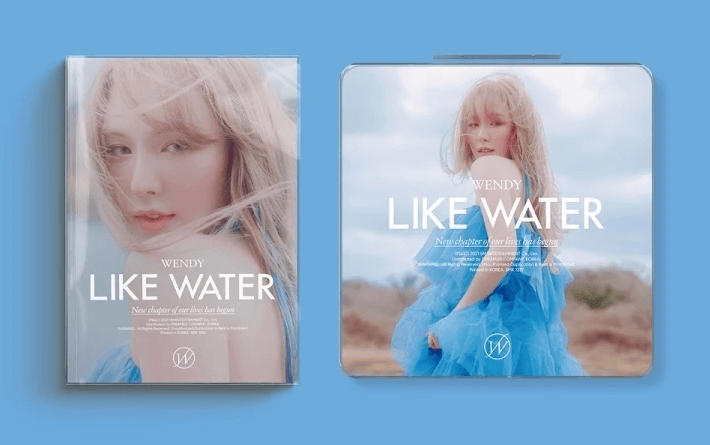 RED VELVET WENDY LIKE WATER 1ST MINI ALBUM PHOTOBOOK AND CASE VER