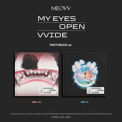 MEOVV 1ST EP ALBUM MY EYES OPEN VVIDE (PHOTOBOOK VER.) – KPOP USA