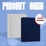 SHINEE ONEW 2ND ALBUM PERCENT (PHOTOBOOK VER.) | KPOP USA APPLE OFFICIAL PHOTOCARD (RANDOM 1 OUT OF 2)