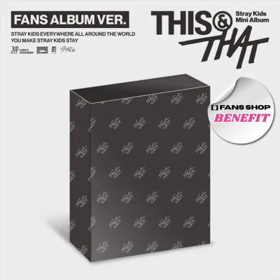 STRAY KIDS MINI ALBUM THIS & THAT (FANS ALBUM VER.) | FANS SHOP