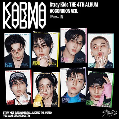 Stray Kids 4th Album KORMO トレカ 8枚セット STRAY KIDS 4TH ALBUM KARMA (ACCORDION VER.) | 8 ALBUMS SET – KPOP USA