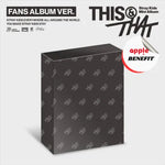 STRAY KIDS MINI ALBUM THIS & THAT (FANS ALBUM VER.) | KPOP USA APPLE OFFICIAL PHOTOCARD (RANDOM 1 OUT OF 8)