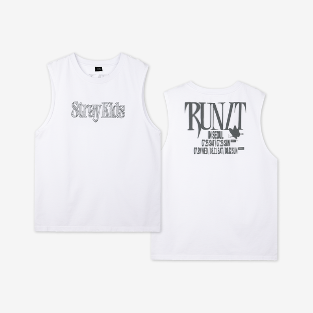 Stray Kids RUN IT ノースリーブ タンクトップ スリーブレス STRAY KIDS RUN IT OFFICIAL MD [SLEEVELESS TOP] [PRE] – KPOP USA