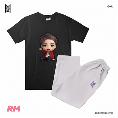 BTS TINYTAN X TIYP OFFICIAL [3D BLACK PAJAMA SET] – KPOP USA