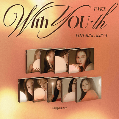 TWICE 13TH MINI ALBUM WITH YOU-TH DIGIPACK VER. | 9 ALBUMS SET