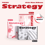 TWICE 14TH MINI ALBUM STRATEGY - 3 ALBUMS SET | KPOP USA APPLE OFFICIAL PHOTOCARD (RANDOM 1 OUT OF 9) PER ALBUM + ADDED EXCLUSIVE GROUP PHOTO (SET ONLY)