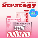 TWICE 14TH MINI ALBUM STRATEGY - 3 ALBUMS SET | KPOP USA WITHMUU OFFICIAL PHOTOCARD (RANDOM 1 OUT OF 9) PER ALBUM + ADDED EXCLUSIVE GROUP PHOTOCARD (SET ONLY)