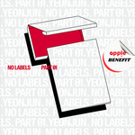 TXT YEONJUN ALBUM NO LABELS: PART 01 (WEVERSE ALBUM VER.) - 3 ALBUMS SET | KPOP USA APPLE OFFICIAL LOGO BOOKMARK (RANDOM 1 OUT OF 3)