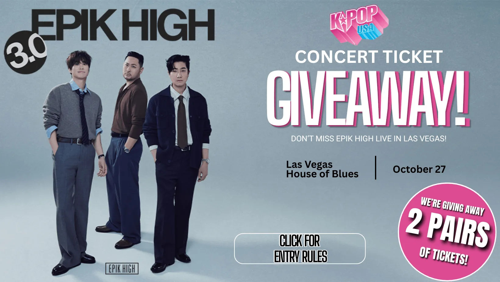 EPIK HIGH 2026 Concert Giveaway