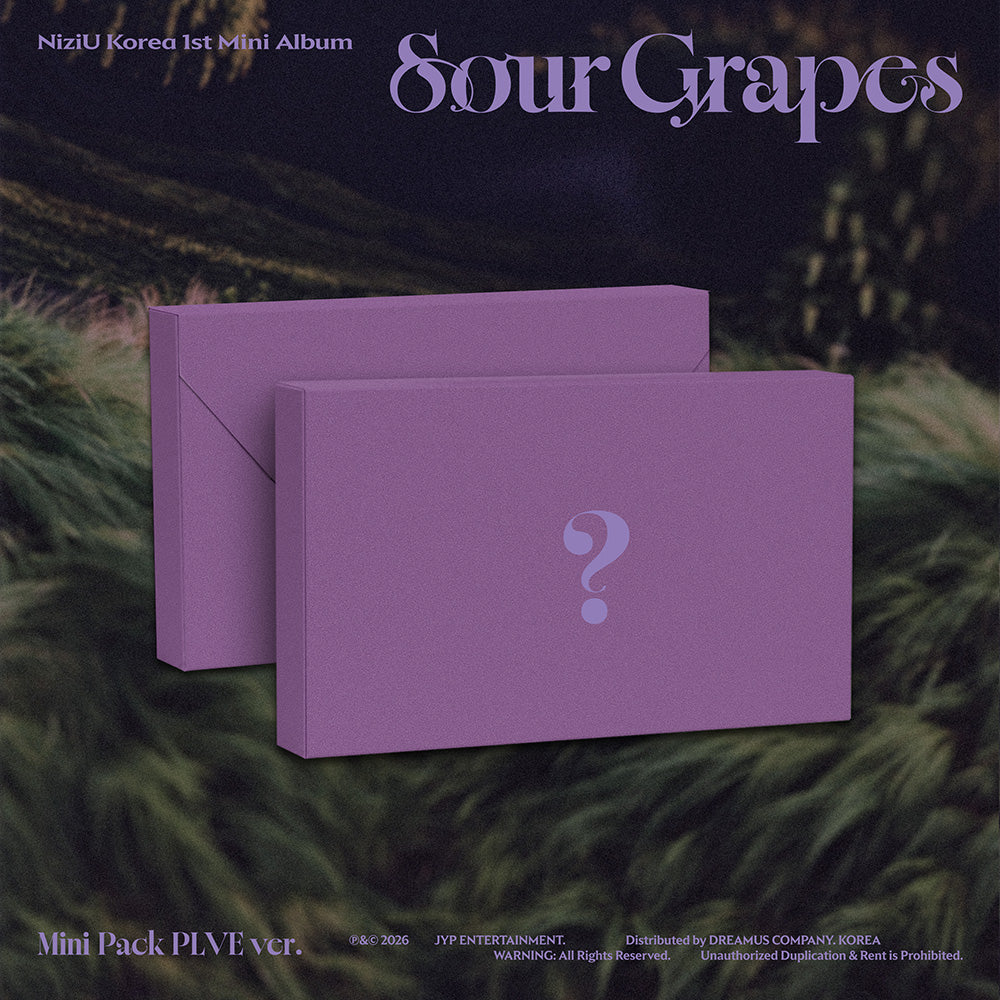 NiziU KOREA 1ST MINI ALBUM Sour Grapes  (MINI PACK PLVE VER.)      [PRE]