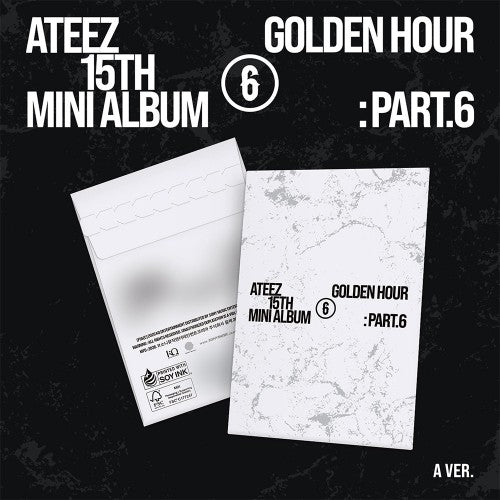 ATEEZ 15TH MINI ALBUM GOLDEN HOUR : Part.6   (POCA ALBUM VER.)  -  3 ALBUMS SET   |   MAKESTAR OFFICIAL TEEZ-Kitty VER. PHOTOCARDS (RANDOM 1 OUT OF 8)  +  EXCLUSIVE POLAROID PHOTOCARD  (RANDOM 1 OUT OF 8)  SET ONLY     [PRE]