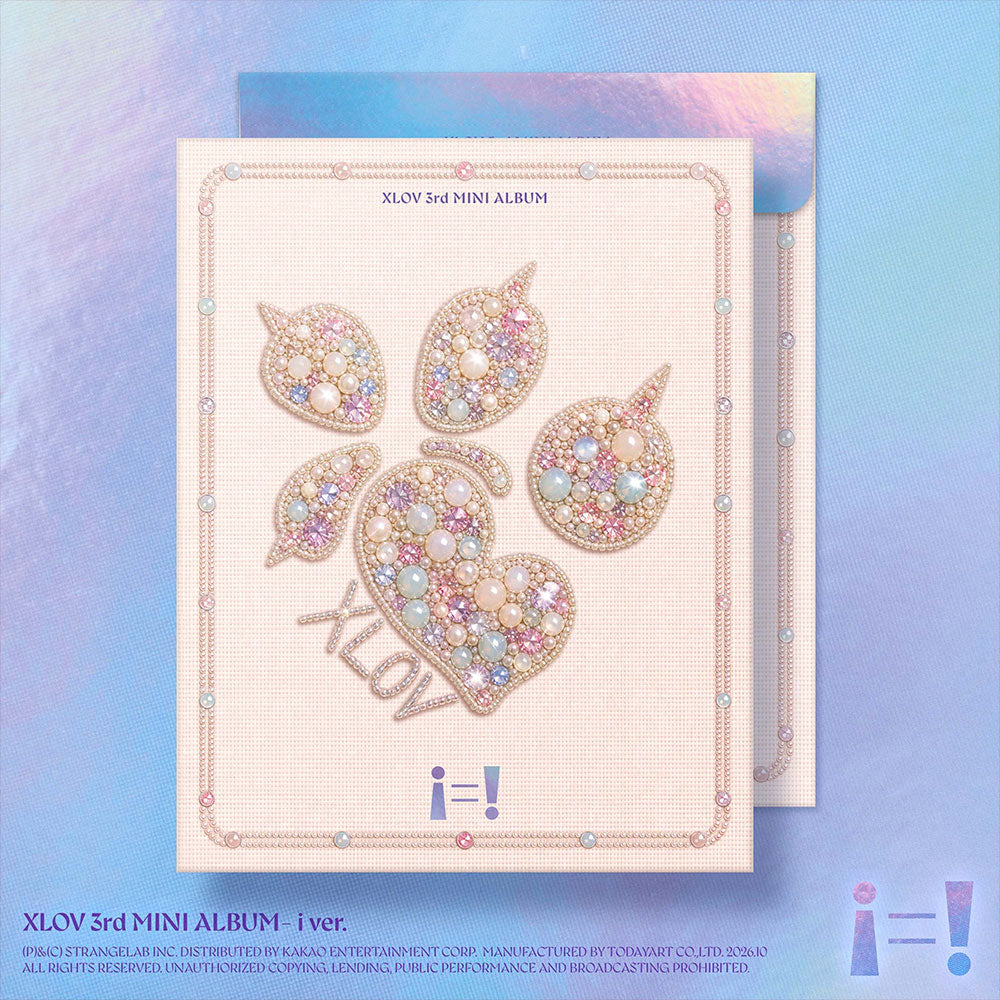 XLOV THE 3RD EP i=!   -  4 ALBUMS SET  (TWO EACH VERSION)  |   APPLE OFFICIAL PHOTOCARD   (RANDOM 1 OUT OF 8)  +  UNIT PHOTOCARD (RANDOM 1 OUT OF 4)  SET ONLY     [PRE]