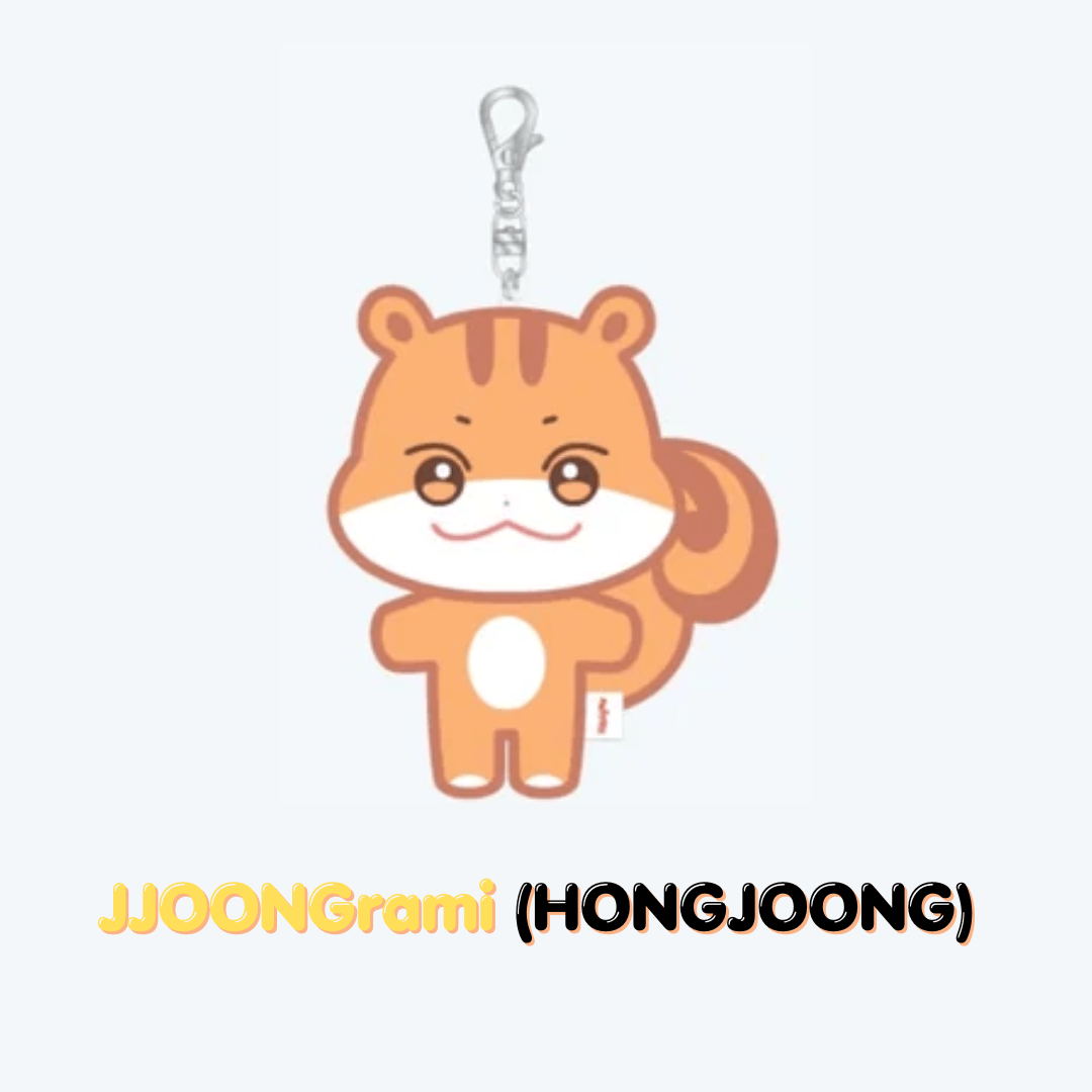 ATEEZ OFFICIAL MD ANITEEZ IN ILLUSION   PLUSH KEYRING + OFFICIAL PHOTOCARD INCLUDED