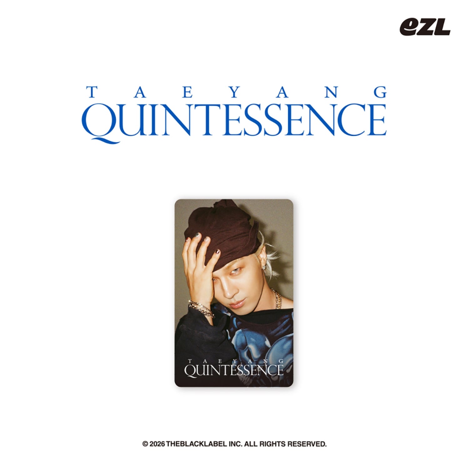 BIGBANG TAEYANG  QUINTESSENCE  [EZL TRANSIT CARD]   [PRE]