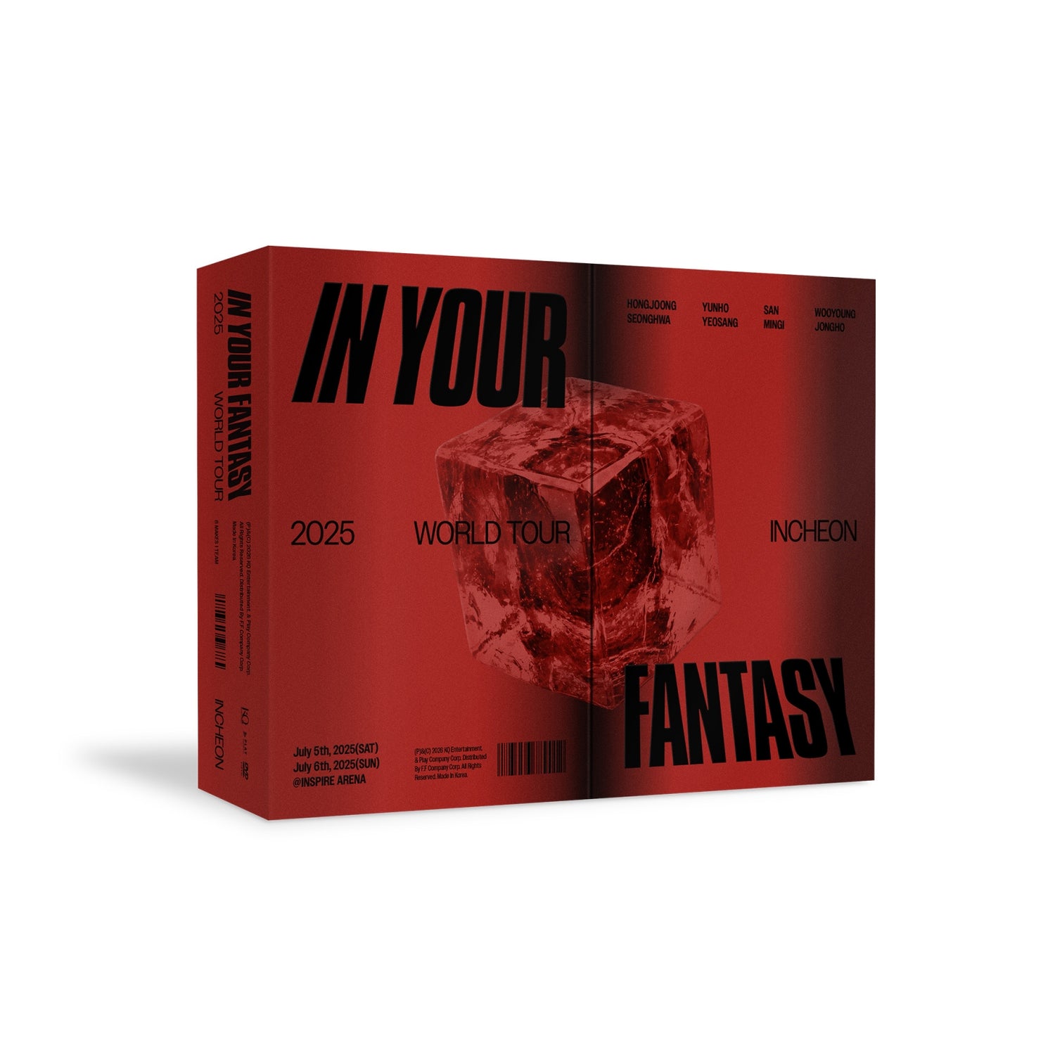 ATEEZ 2025 WORLD TOUR  [IN YOUR FANTASY] INCHEON DVD   |  INCLUDES PRE ORDER GIFT OFFICIAL PHOTOCARD  (RANDOM 1 OUT OF 8)   [PRE]