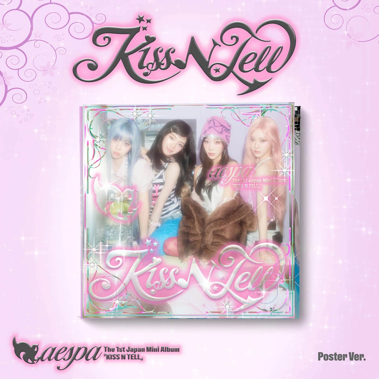AESPA JAPAN 1ST MINI ALBUM Kiss N Tell  (POSTER VER.)      [PRE]